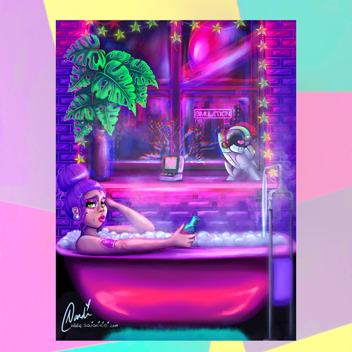 Simulation - Mental Health Bath Print