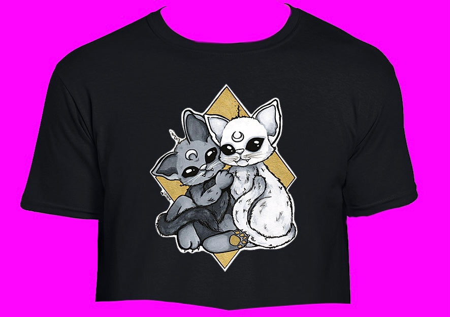 ★ Twin Cats crop top and tshirt ★