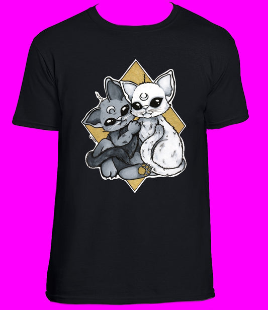 ★ Twin Cats crop top and tshirt ★