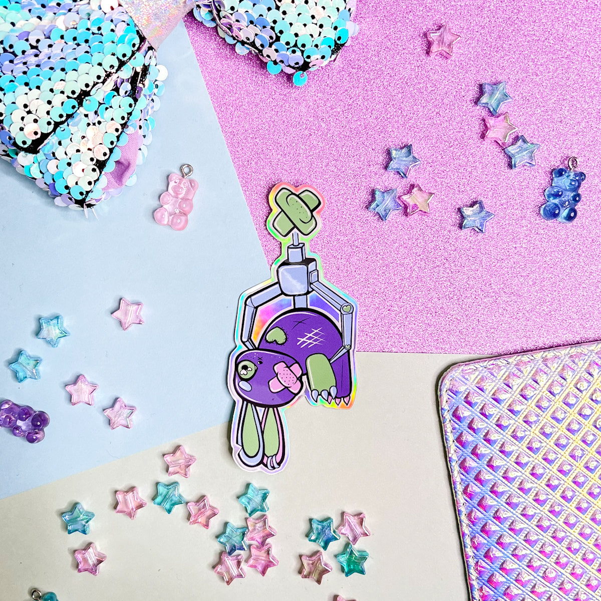 Claw Bunny Critters Sticker