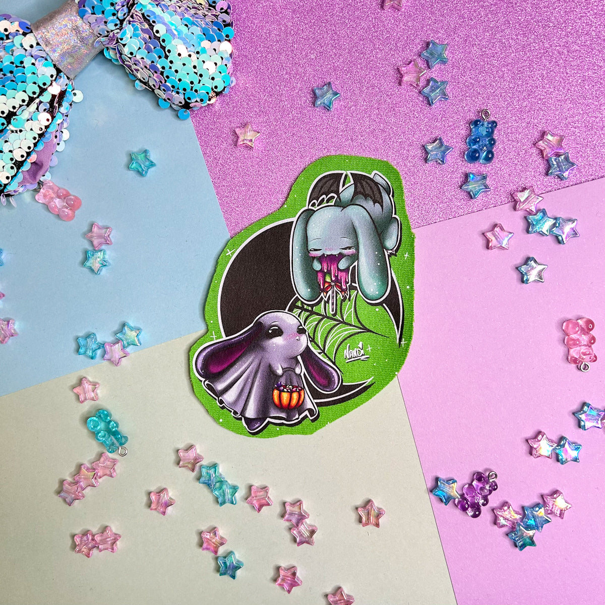Bestie Bunnies Halloween Patch