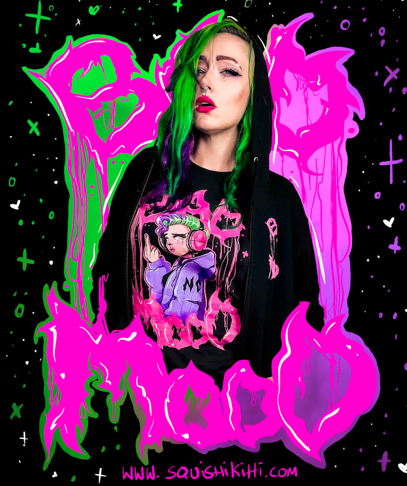 ★ Bad Mood Zipped Hoodie ★