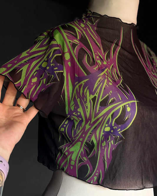 Heart Breaker Mesh Crop