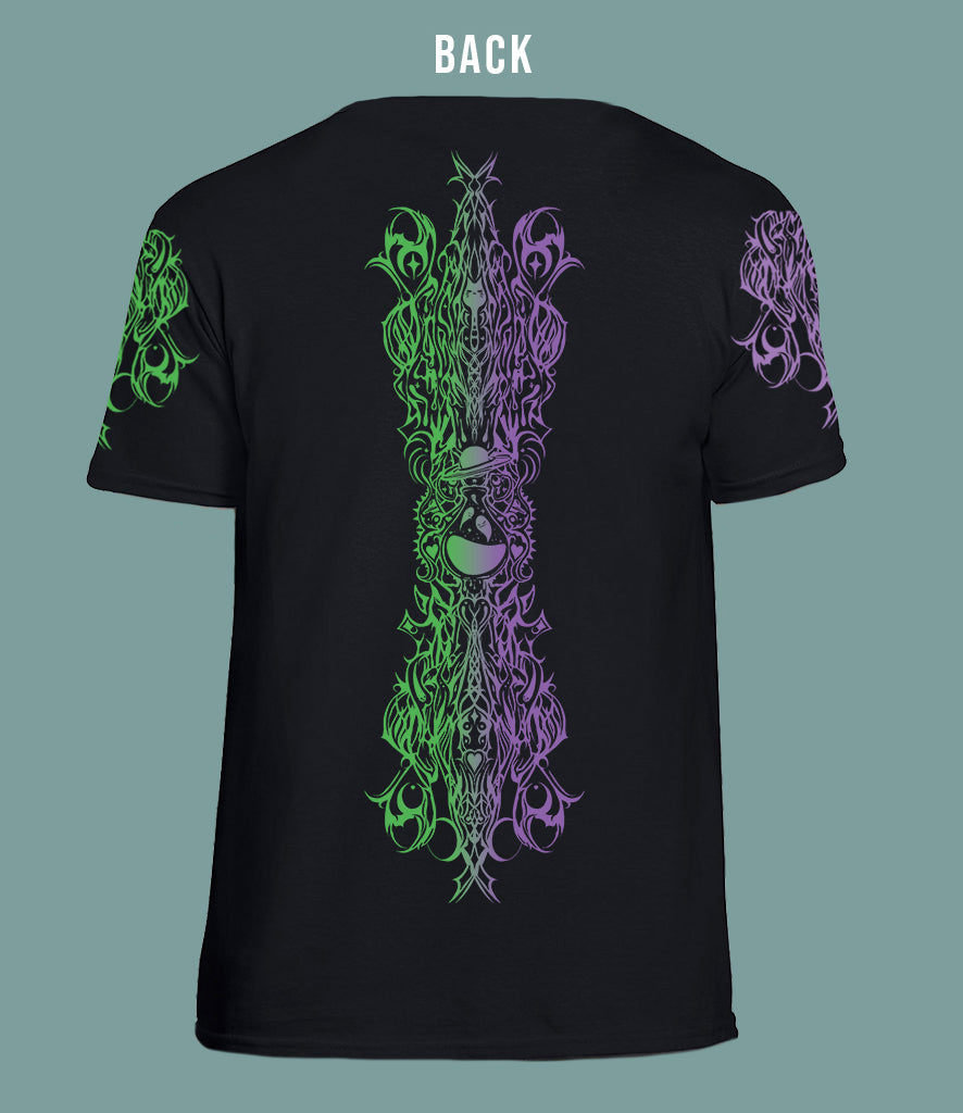 ★ Villain Era Green and Purple tshirt crop top ★