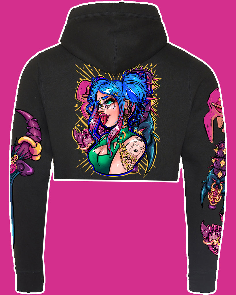 ★ Fight like a Girl hoodie full / crop / zip ★