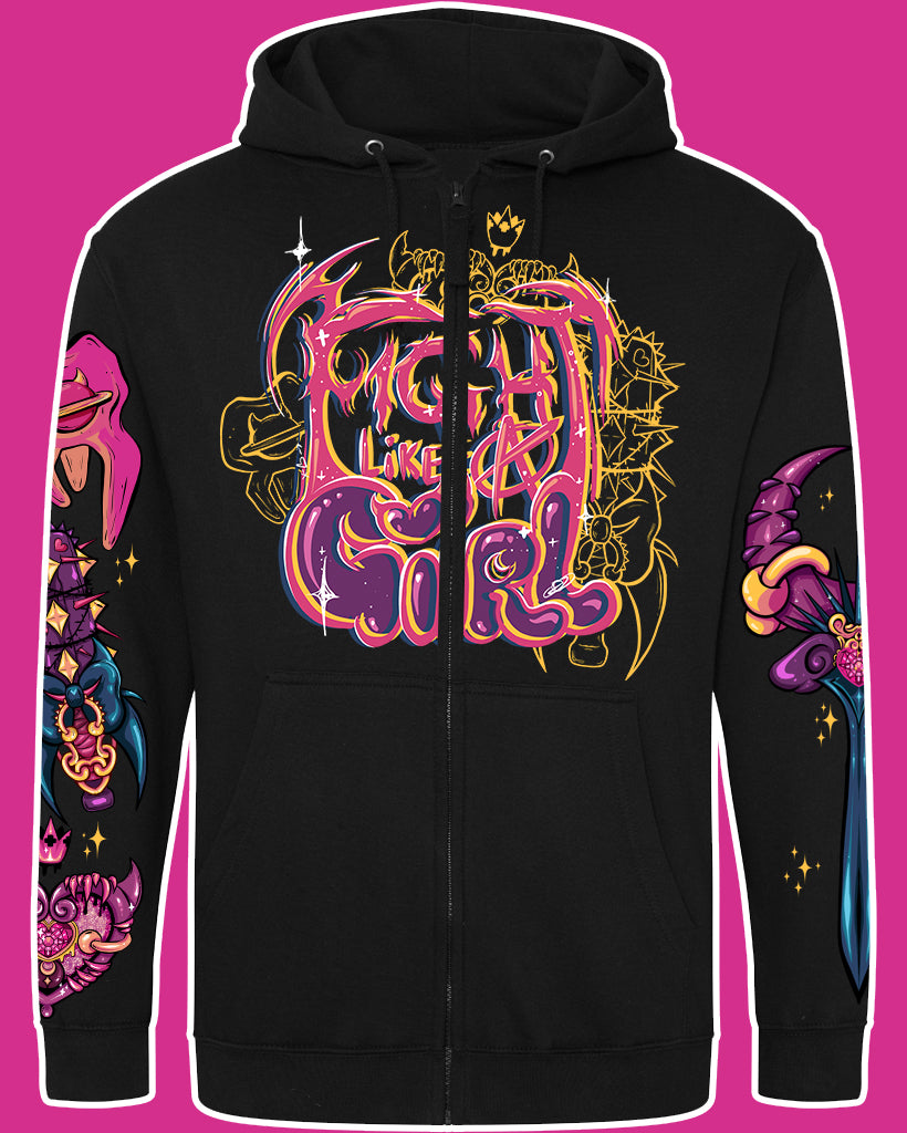 ★ Fight like a Girl hoodie full / crop / zip ★