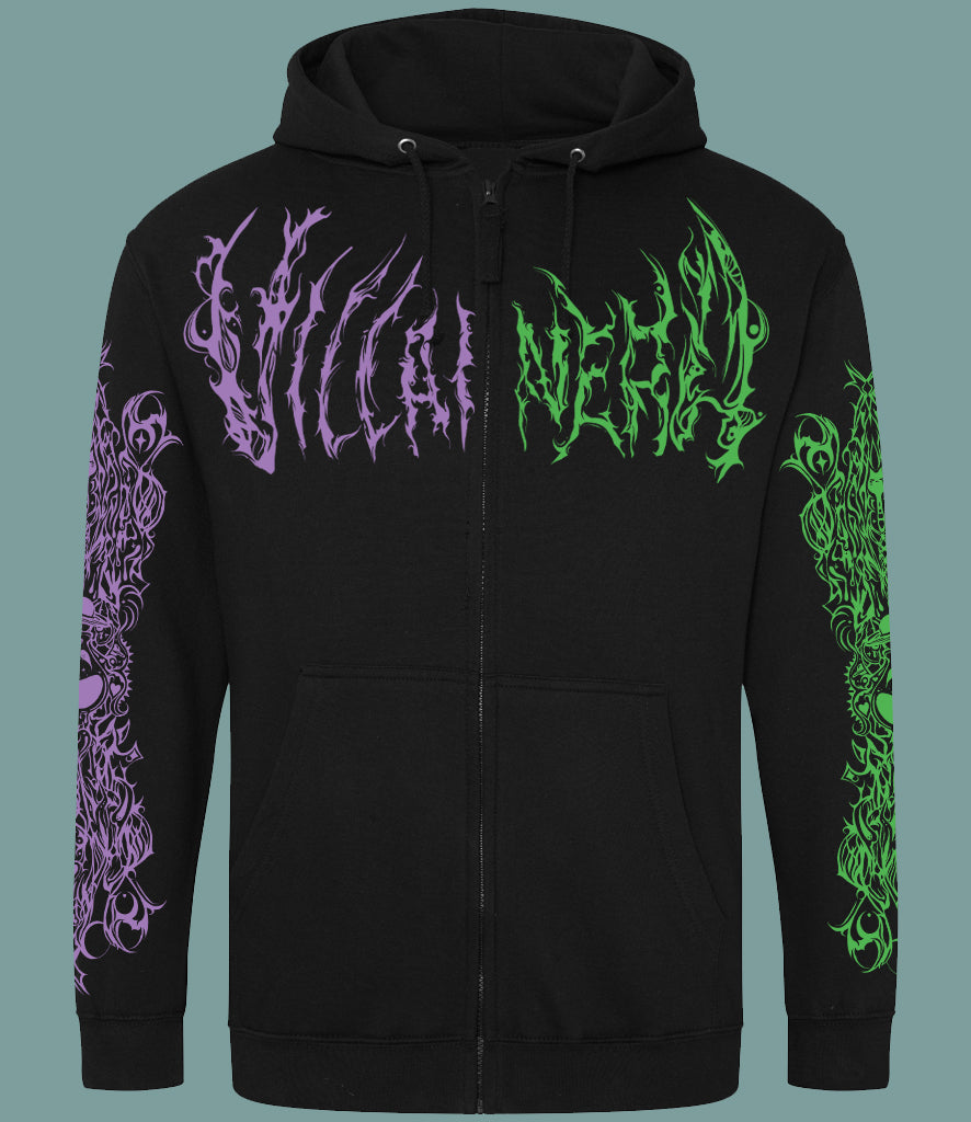 ★ VILLAIN ERA Green and Purple hoodie / crop / super crop ★