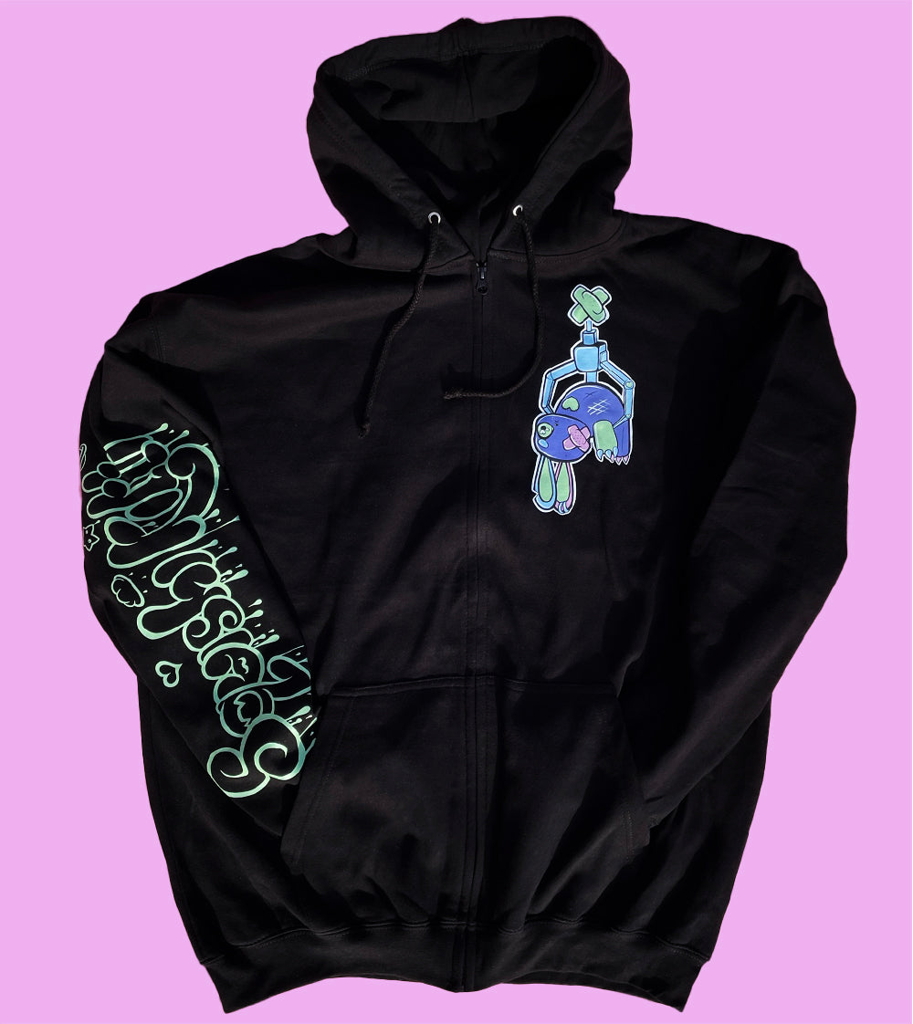 ★ Claw Machine Bunny Zipped Hoodie ★