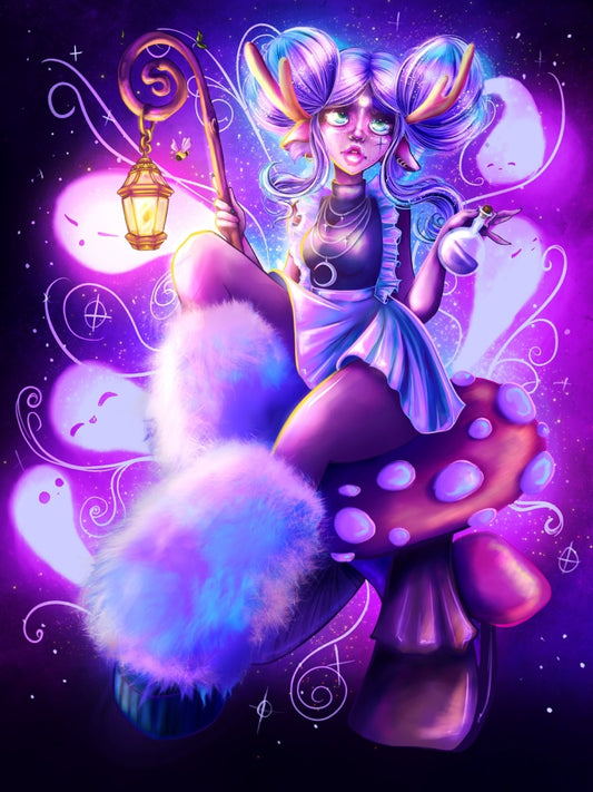 FINE ART PRINT Hand signed Night Nymph 12 x 16 Giclée Print