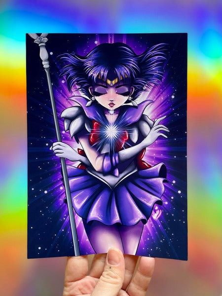 Sailor Saturn Inspired A5 Print