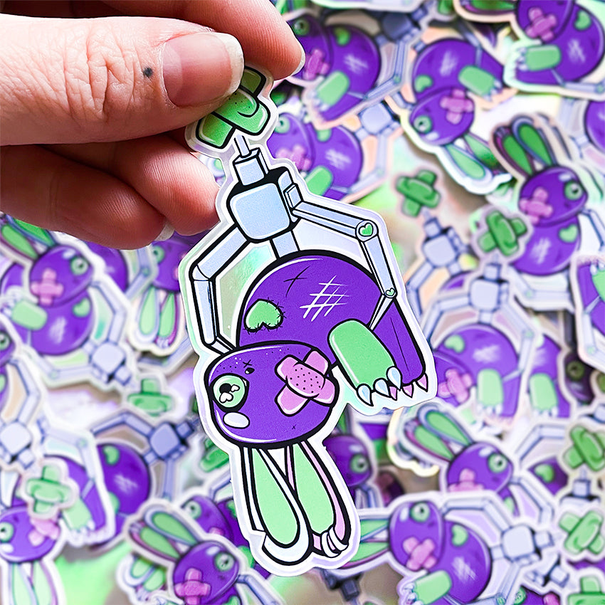 Claw Bunny Critters Sticker