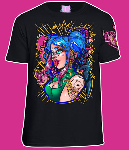 ★ Fight Like A Girl T-shirt / crop top  ★