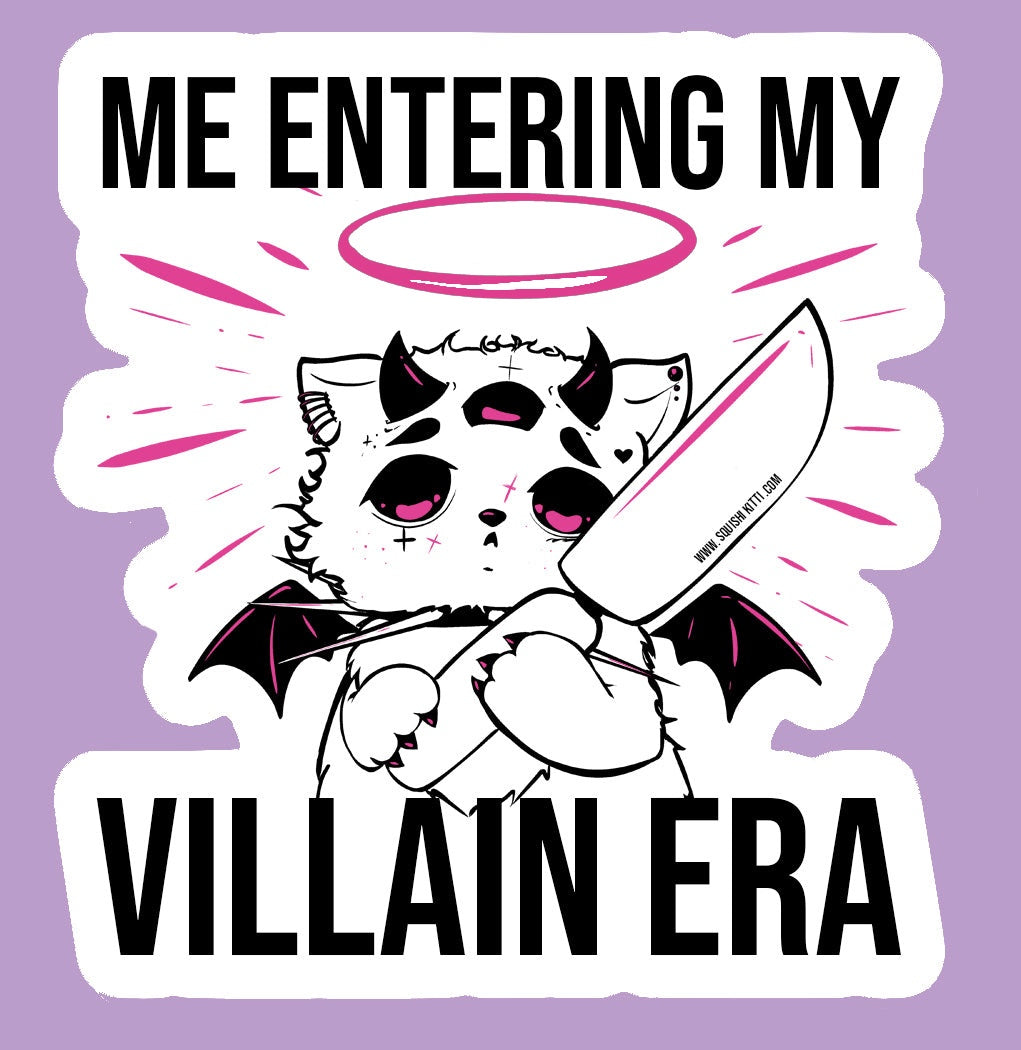 CHAOS cat Villain Sticker