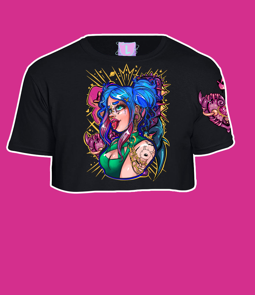 ★ Fight Like A Girl T-shirt / crop top  ★