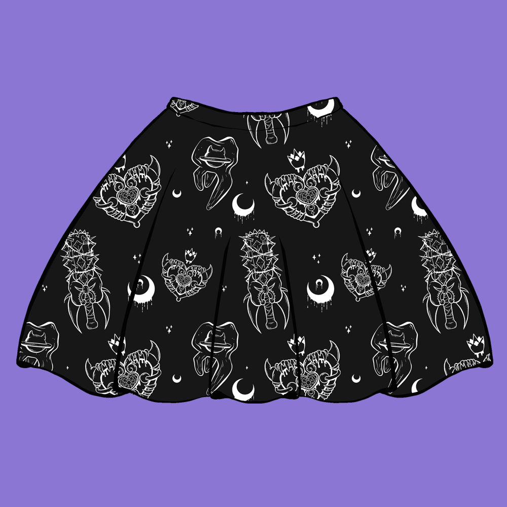 Fight Like A Girl Skater Skirt