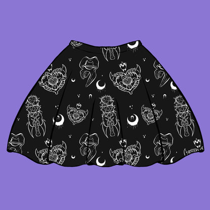 Fight Like A Girl Skater Skirt