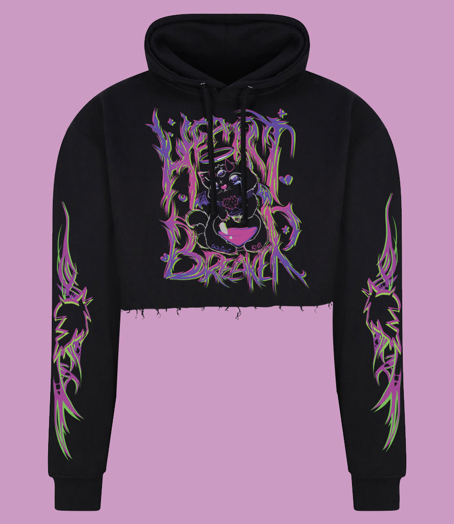 ★ Heart Breaker Cat hoodie full / crop ★