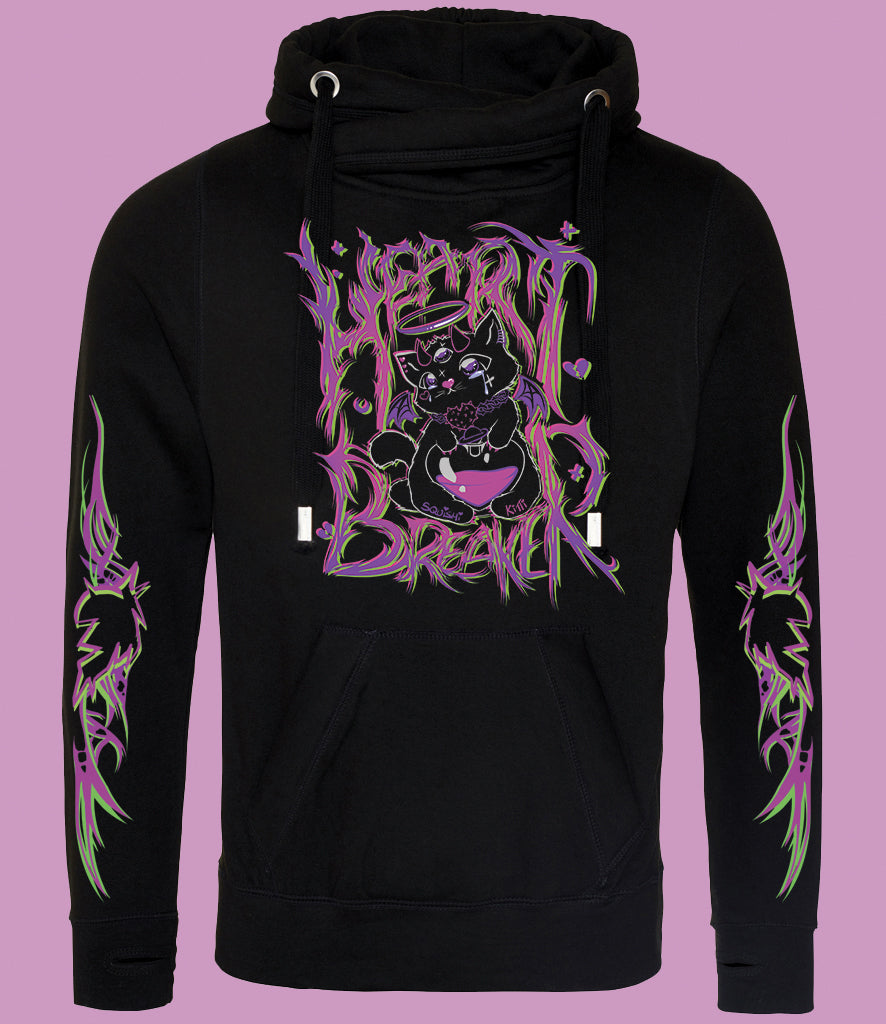 ★ Heart Breaker Cat hoodie full / crop ★