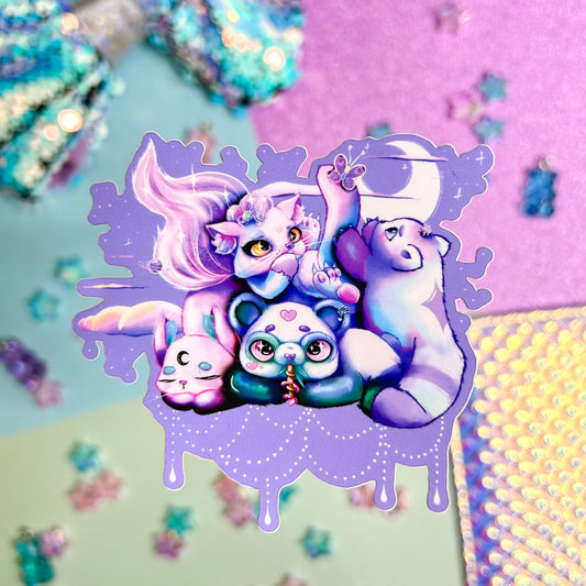 Galaxy Critters Sticker