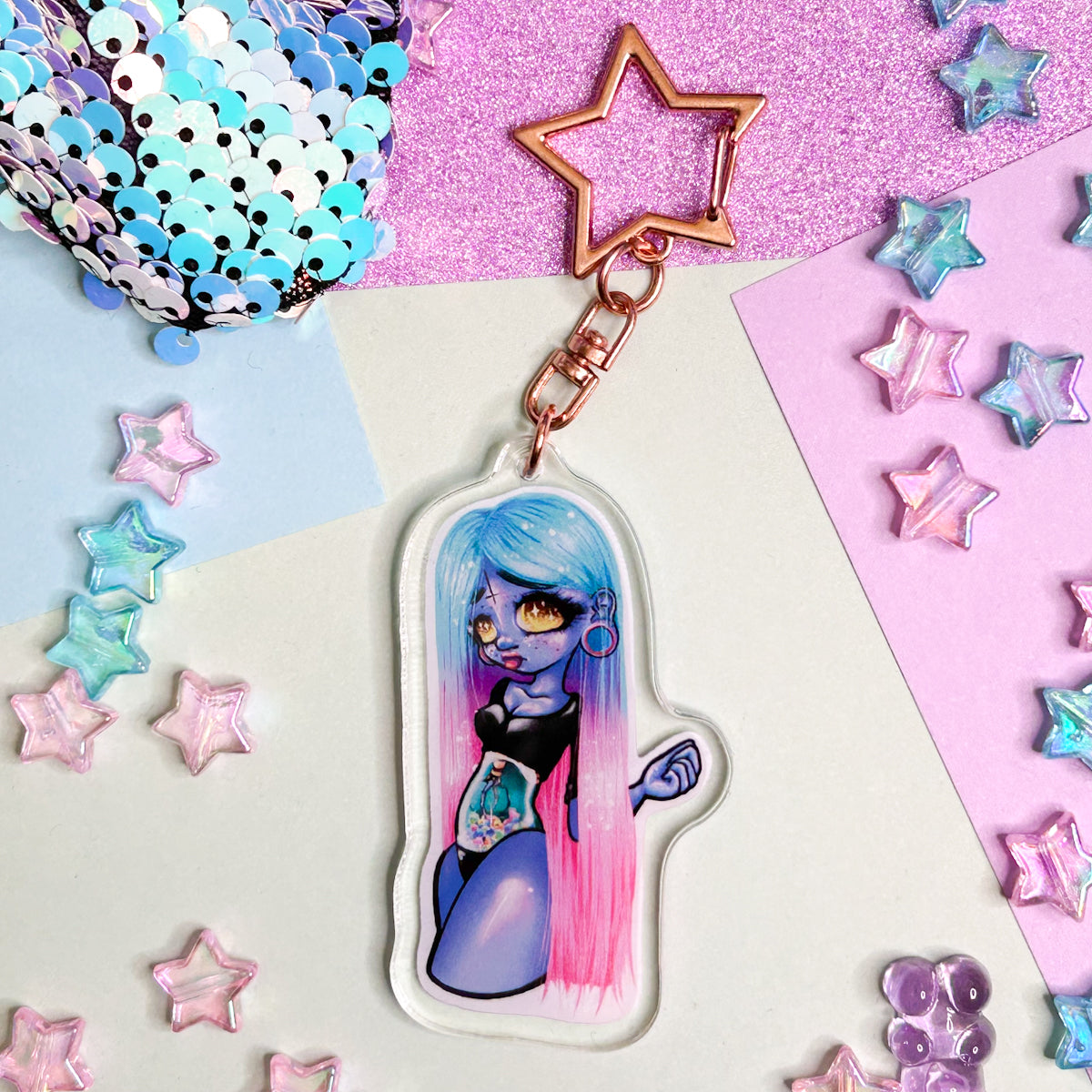 Candy Guts Acrylic Keychain