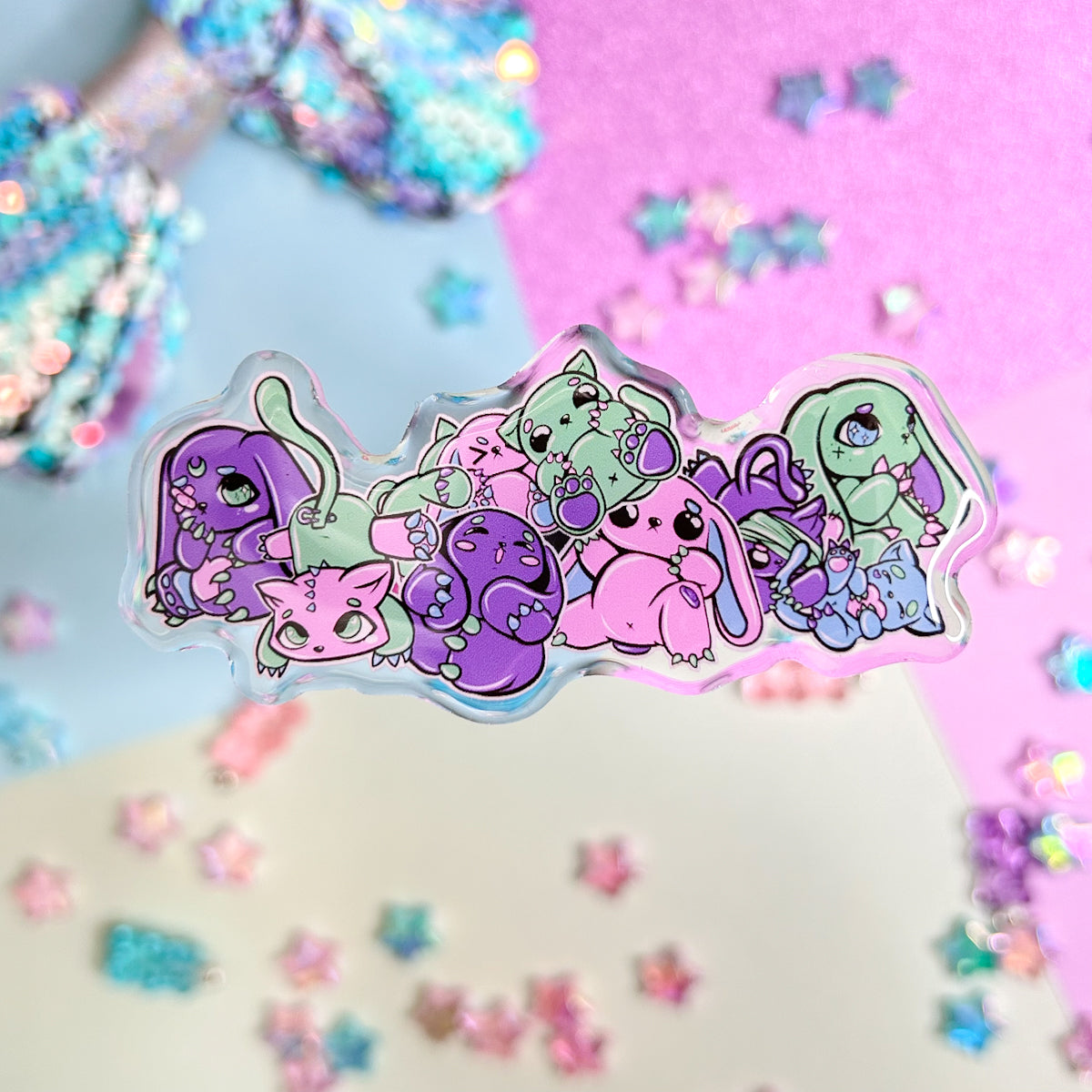 Claw Machine Critters Pin Badge