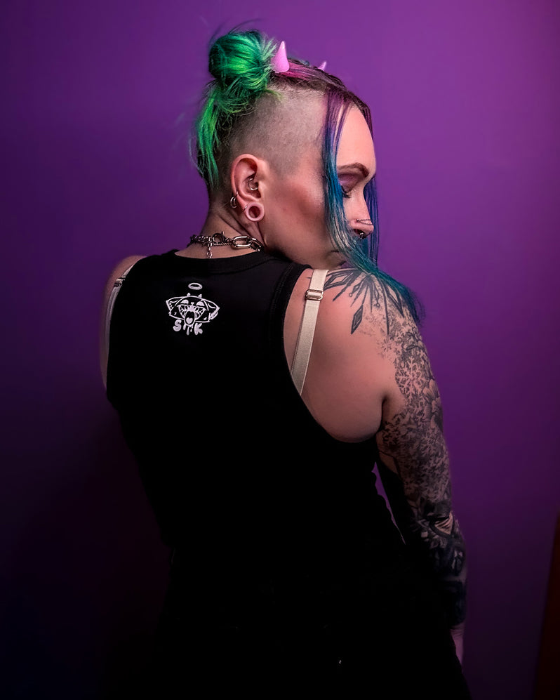 ★ QUEER death metal racer tank top  ★