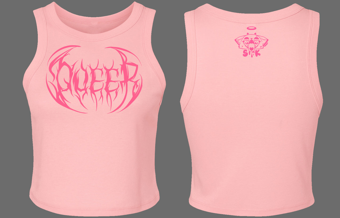 ★ QUEER death metal racer tank top  ★