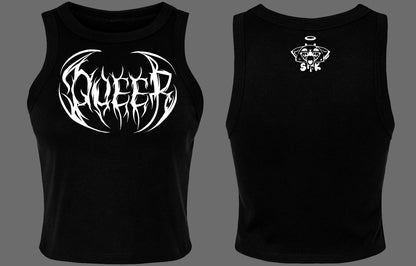 ★ QUEER death metal racer tank top  ★
