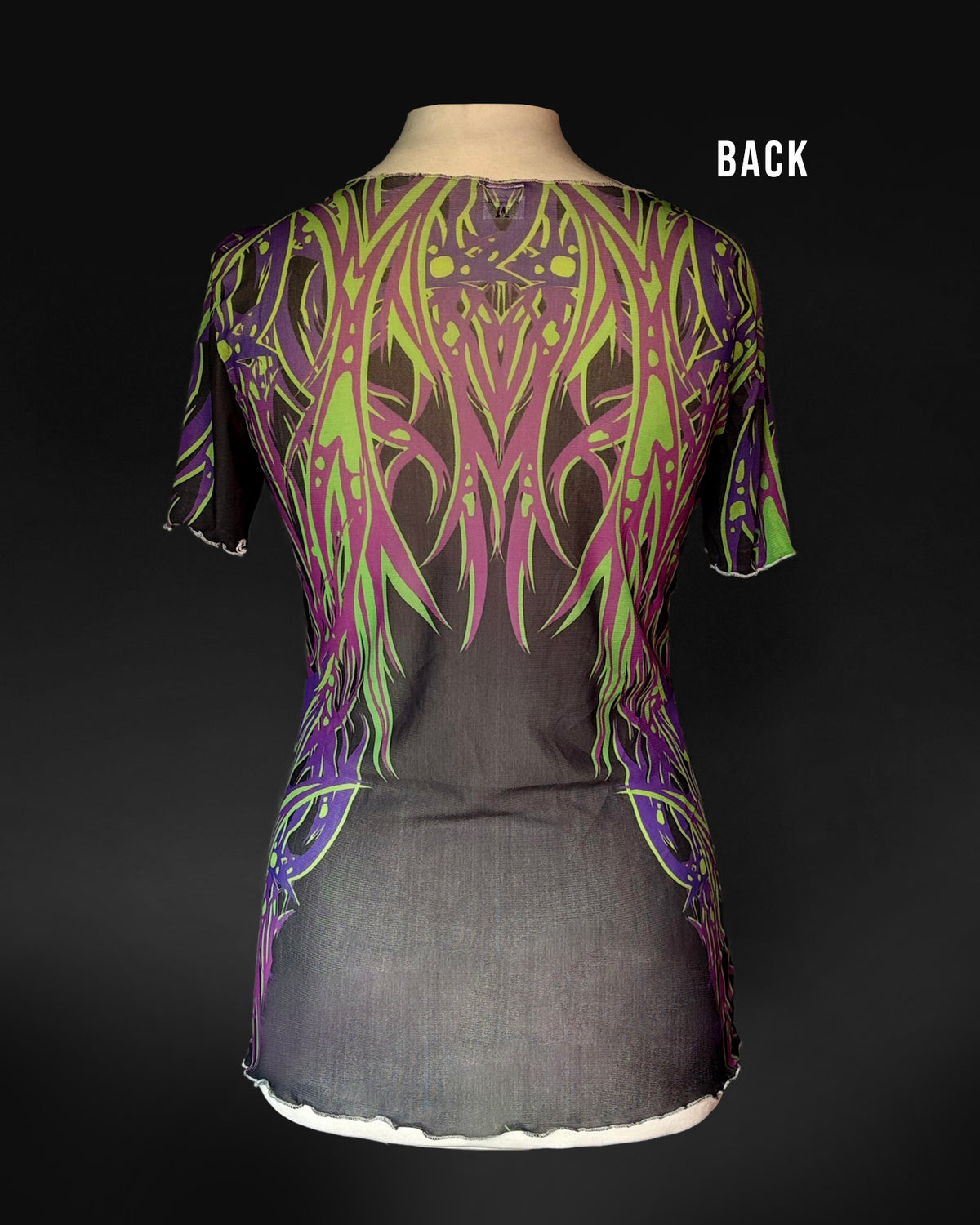Heart Breaker Mesh Full Length Tshirt