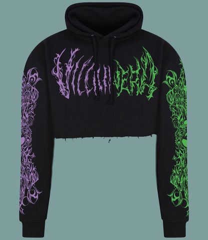 ★ VILLAIN ERA Green and Purple hoodie / crop / super crop ★