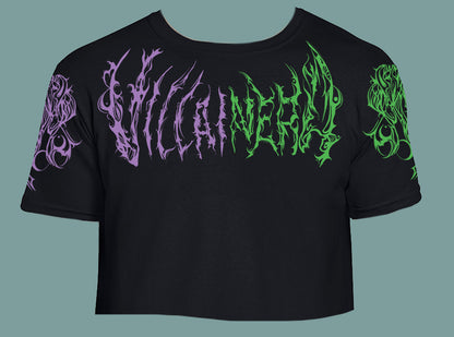 ★ Villain Era Green and Purple tshirt crop top  ★