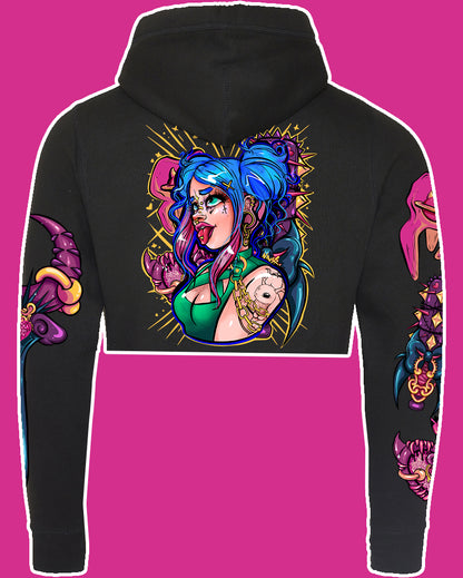 ★ Fight like a Girl hoodie full / crop / zip ★
