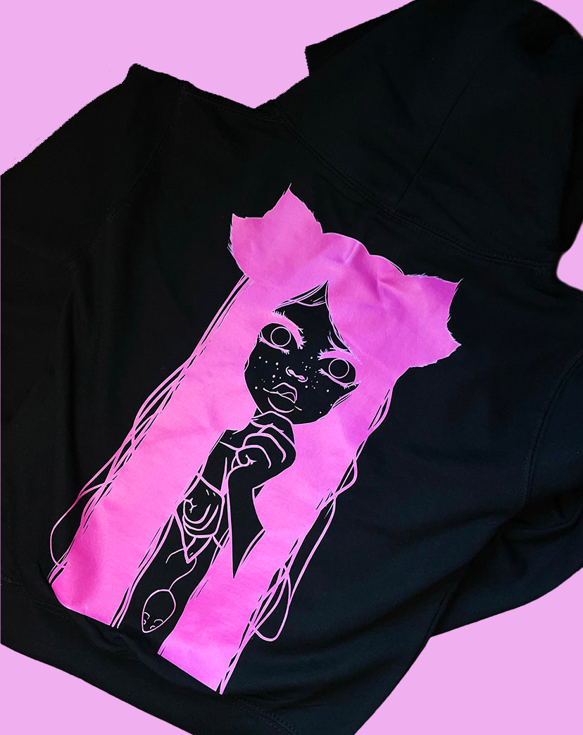 ★ KIDS Pink Cat Pull Over & Zip Hoodie ★