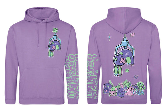 ★ LTD EDITION★ Lavender Claw Machine Bunny Critter Hoodie