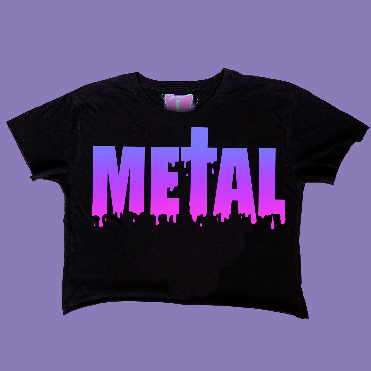 ★  METAL slogan t-shirt and crop top ★